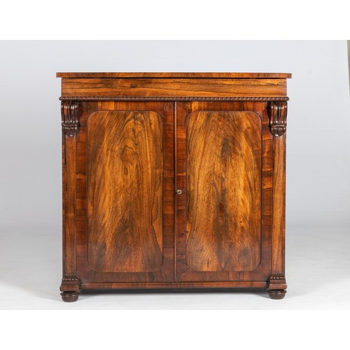 127 - A VICTORIAN ROSEWOOD CHIFFONIER