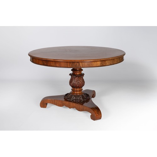 122 - A MAHOGANY CENTRE TABLE, 19TH CENTURY