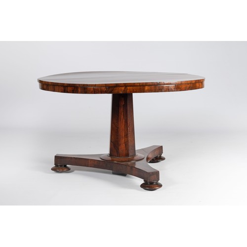 126 - A VICTORIAN ROSEWOOD CENTRE TABLE