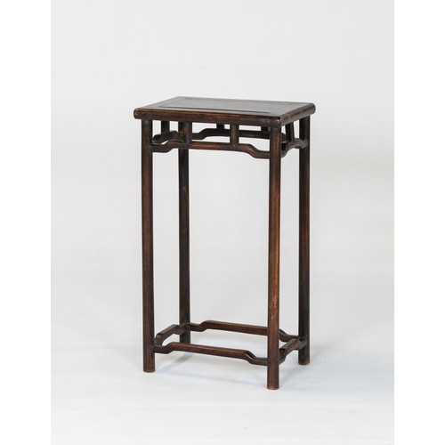 153 - A CHINESE HARDWOOD INCENSE TABLE, LATE QING DYNASTY, EARLY 20TH CENTURY