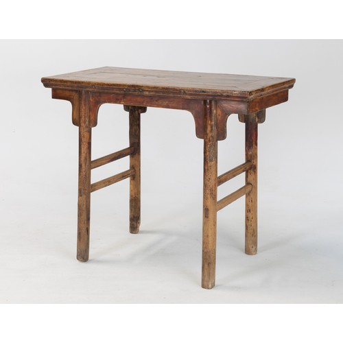 154 - A RARE CHINESE CYPRESS WOOD WINE TABLE, JIUZHUO, MING DYNASTY, 1368 - 1644