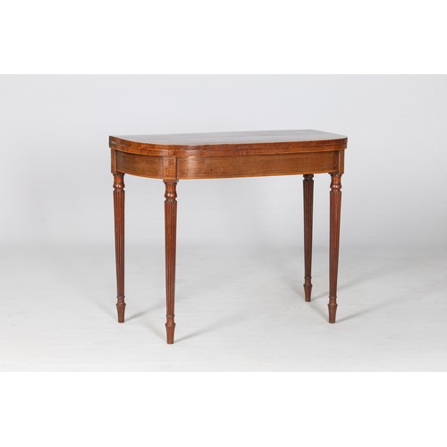 119 - A WILLIAM IV MAHOGANY AND INLAID TEA TABLE