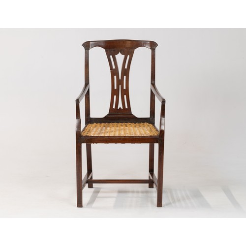 140 - A CAPE STINKWOOD ARMCHAIR, LATE 18TH CENTURY