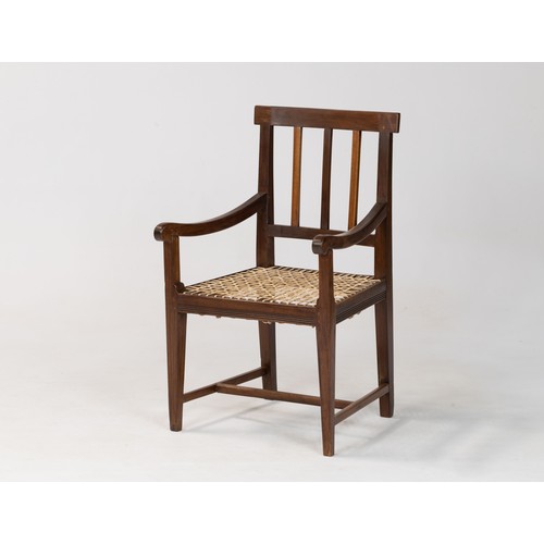 148 - A CAPE STINKWOOD OVERBERG ARMCHAIR, 19TH CENTURY