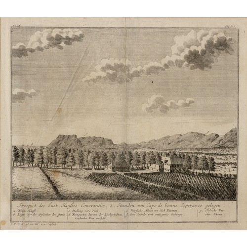 95 - J C Tetschner - [VIEW OF THE CONSTANTIA COUNTRY HOUSE] PROSPECT DES LUST HAUSSES CONSTANTIA