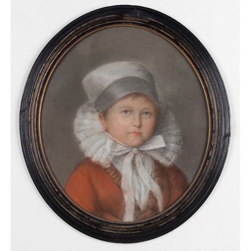 259 - Continental School (18th/19th Century) PORTRAIT OF A BOY WITH LACE COLLAR