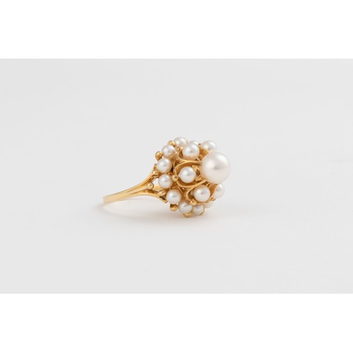 520 - A PEARL RING, MIKIMOTO