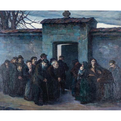 211 - Stanisław (Stanislaus) Bender (Poland 1882 - 1975): AT THE CEMETARY GATES