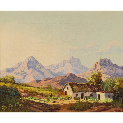 269 - Reginald A. Grattan (South Africa 20th Century): SUNSET NEAR CRADOCK and LANDSCAPE WITH MOUNTAINS AN... 