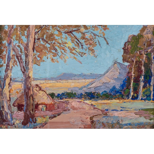 270 - Olchert Braak (South Africa 1894 - 1971): MOUNTAINOUS LANDSCAPE WITH RONDAWEL, RIVERBED LANDSCAPE WI... 