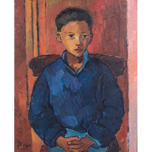 458 - Franncois Krige (South Africa 1913 - 1994): BOY IN BLUE