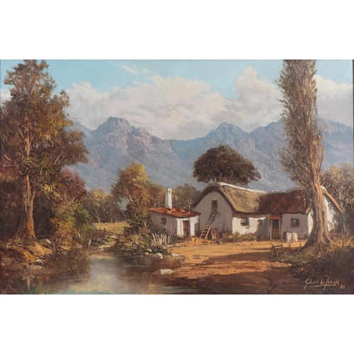 475 - Gabriel Cornelis de Jongh (South Africa 1913 - 2004): COTTAGE IN A LANDSCAPE