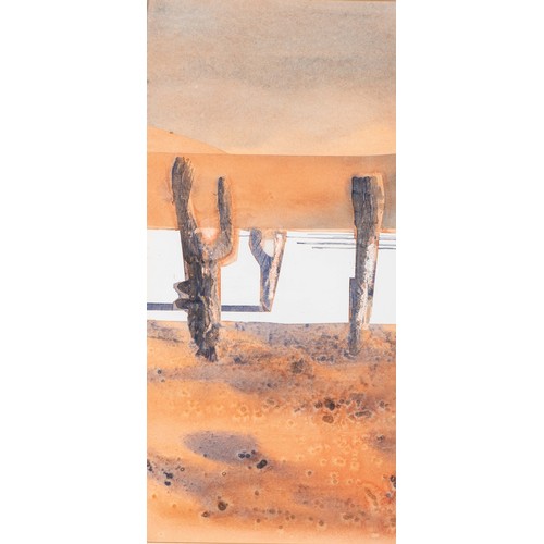 262 - Ulrich Konrad Heinrich Schwanecke (South Africa 1932 - 2007): FORGOTTEN WORLD (SOSSUSVLEI), triptych