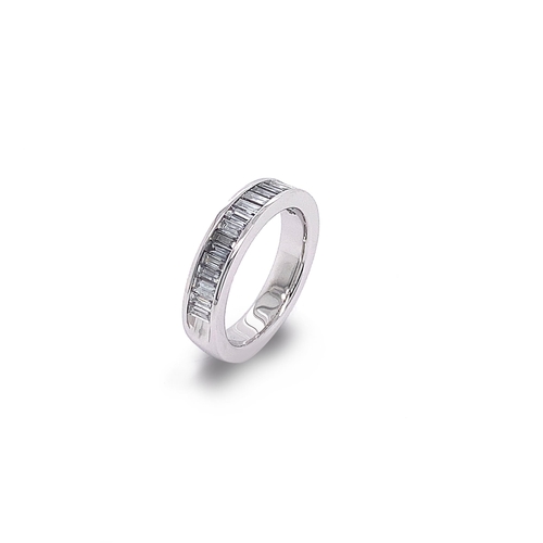 215 - BAGUETTE HALF ETERNITY RING