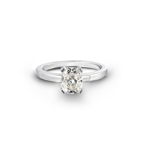 222 - CLASSIC CUSHION CUT SOLITAIRE DIAMOND RING