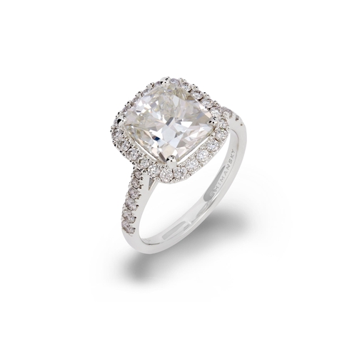 223 - CLASSIC CUSHION CUT HALO DIAMOND RING