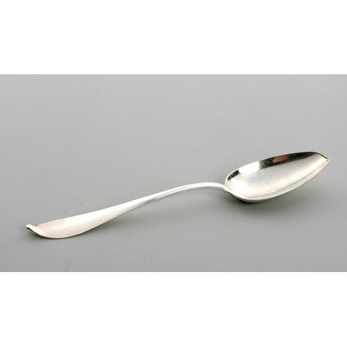 1193 - A DUTCH POINTED OLD ENGLISH PATTERN SILVER SERVING SPOON, MAKER'S MARK INDISTINCT, AMSTERDAM, 1816