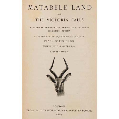 518 - Oates - MATABELE LAND AND THE VICTORIA FALLS