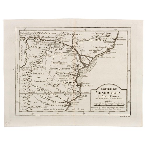 493 - Bellin – THE CAPE OF GOOD HOPE & THE EMPIRE OF MONOMOTAPA, 2 MAPS