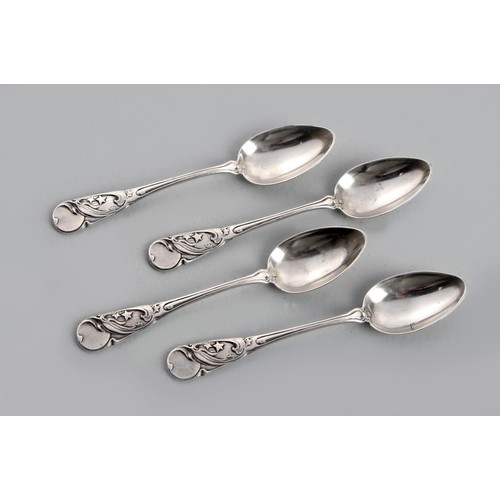 1178 - FOUR GERMAN SILVER TEASPOONS