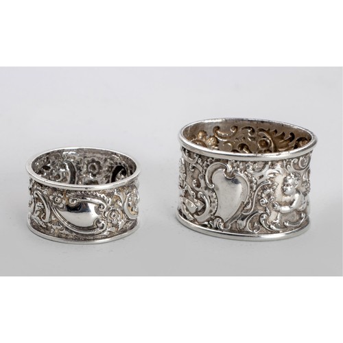 1097 - A VICTORIAN SILVER NAPKIN RING, ATKIN BROTHERS, SHEFFIELD, 1894