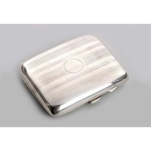 1129 - A GEORGE V SILVER CIGARETTE CASE, JOSEPH GLOSTER LTD, BIRMINGHAM, 1916