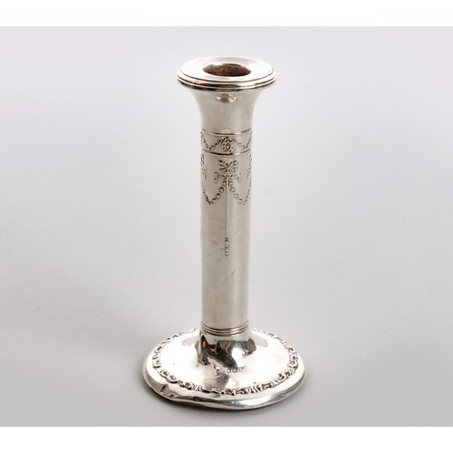 1131 - A SILVER CANDLESTICK, POSSIBLY HENRY MATTHEWS, BIRMINGHAM