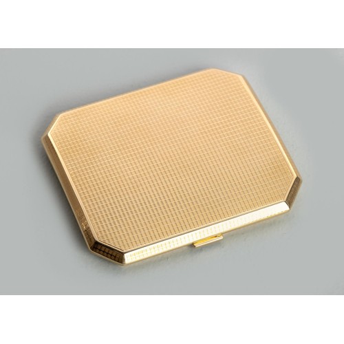 1135 - A GEORGE V 9CT GOLD CIGARETTE CASE, ADIE BROTHERS, BIRMINGHAM, 1923