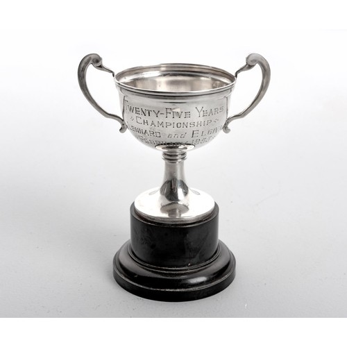 1163 - A SILVER TROPHY CUP, MAKER'S MARK S.A.G