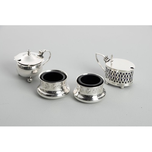 1139 - A GEORGE V SILVER SALT AND PEPPER, WILLIAM HUTTON AND SONS LIMITED, BIRMINGHAM, 1928 AND 1929