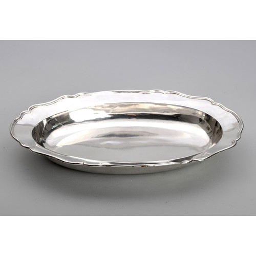 1179 - A GERMAN SILVER DISH, MAKER'S MARK FH, NAUMBURG