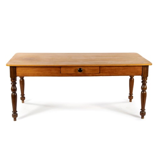 81 - A CAPE YELLOWWOOD AND STINKWOOD TABLE, 19TH CENTURY