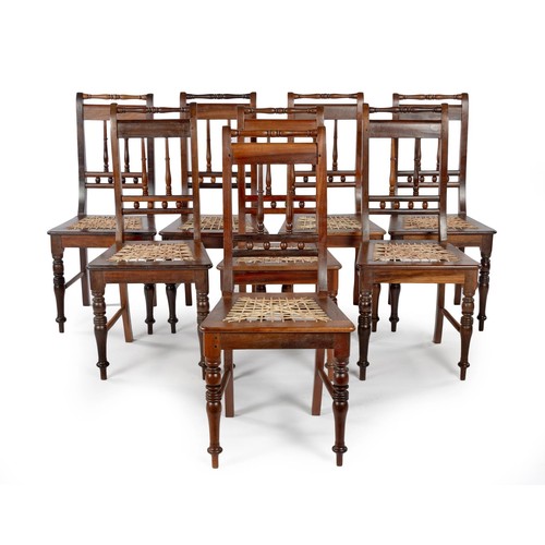 86 - A SET OF EIGHT CAPE STINKWOOD VOLKWYN CHAIRS, LATE 19TH CENTURY