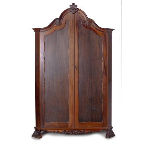 91 - A CAPE STINKWOOD CUPBOARD, MODERN