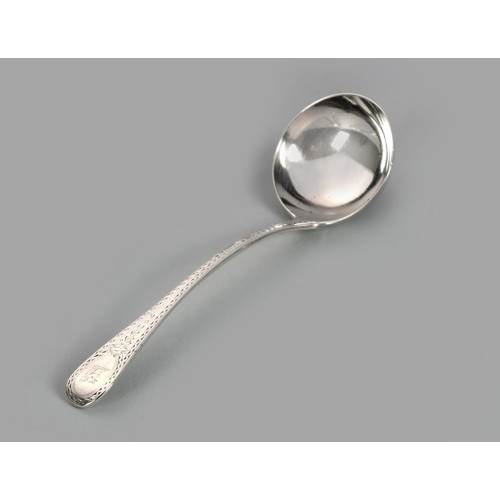 1082 - A WILLIAM IV OLD ENGLISH PATTERN SILVER LADLE, CHARLES BOYNTON I, LONDON, 1833