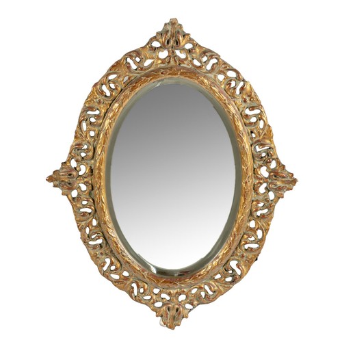 121 - A GILT MIRROR