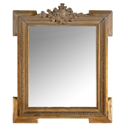 120 - A GILTWOOD MIRROR