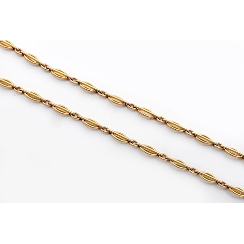 649 - A 9CT GOLD SPECTACLES CHAIN