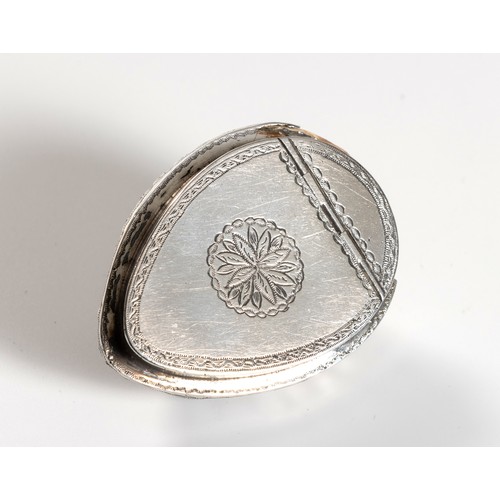 1219 - A CAPE SILVER-MOUNTED COWRIE SHELL SNUFFBOX, JOHANNES COMBRINK