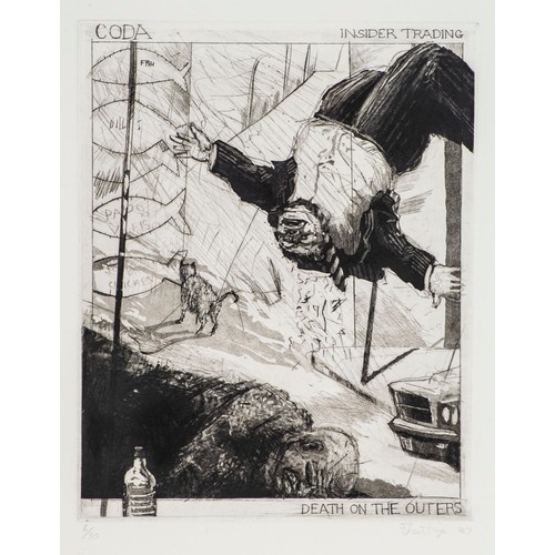 357 - William Kentridge (South African 1955 - ) CODA, WAITING OUT THE RECESSION, LORD MAYOR OF DERBY ROAD ... 