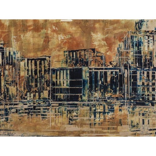 201 - Arthur Edward Cantrell (South African 1917-1998): ABSTRACT CITY