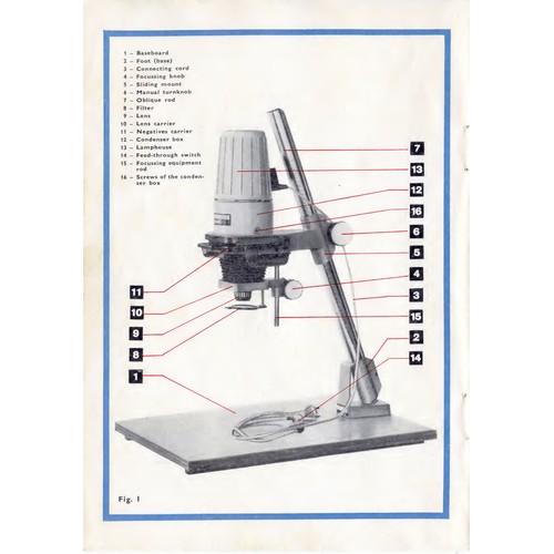 542 - AN OPEMUS 3 ENLARGER BY MEOPTA, 1960s