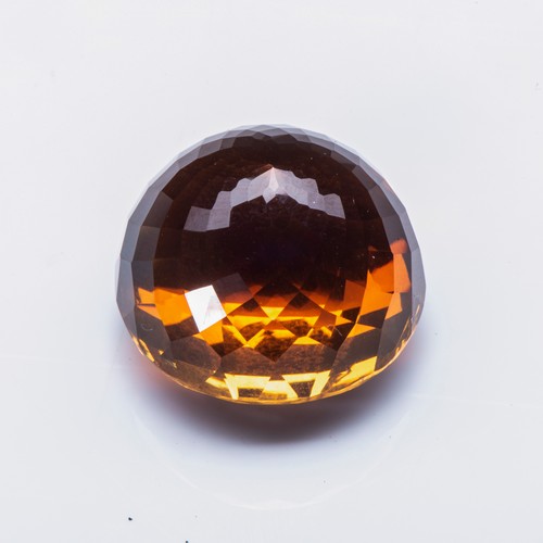 809 - A ROUND MIXED-CUT MADEIRA CITRINE