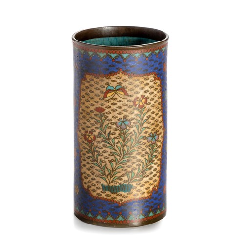 645 - A CHINESE CLOISONNÉ BRUSH POT, BITONG, QING DYNASTY, 19TH CENTURY