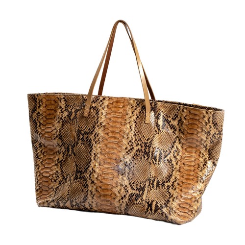 1029 - A VINTAGE FENDI PYTHON SHOPPER