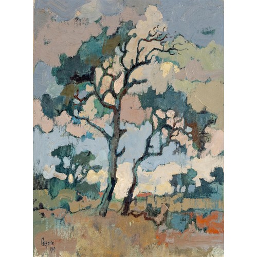 267 - Gregoire Johannes Boonzaier (South African 1909 - 2005) TREES AT SUNSET