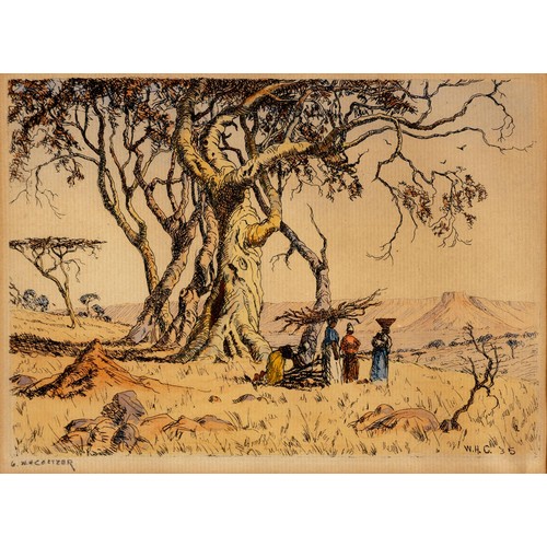 193 - Willem Hermanus Coetzer (South African 1900 - 1983) COLLECTING BRANCHES