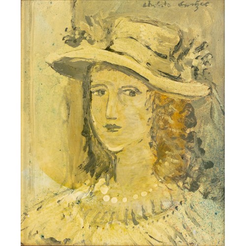 291 - Christo Coetzee (South African 1929 - 2000) GIRL WITH HAT