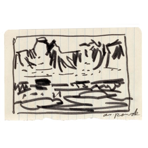 330 - A.R. Penck aka Ralf Winkler (German 1939 - 2017) UNTITLED SEASCAPE