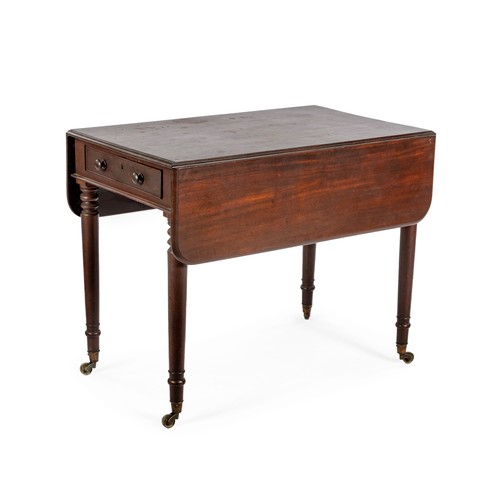 421 - A VICTORIAN MAHOGANY PEMBROKE TABLE